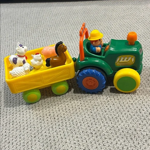 Kidoozie Colorful Farm Tractor Toy with Animals - Picture 2 of 8